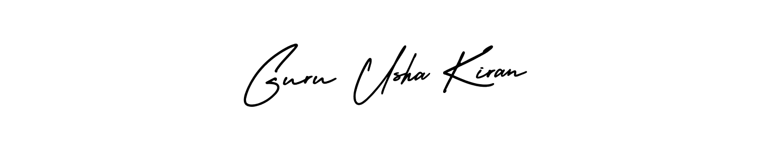 Best and Professional Signature Style for Guru Usha Kiran. AmerikaSignatureDemo-Regular Best Signature Style Collection. Guru Usha Kiran signature style 3 images and pictures png