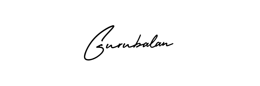 How to make Gurubalan signature? AmerikaSignatureDemo-Regular is a professional autograph style. Create handwritten signature for Gurubalan name. Gurubalan signature style 3 images and pictures png