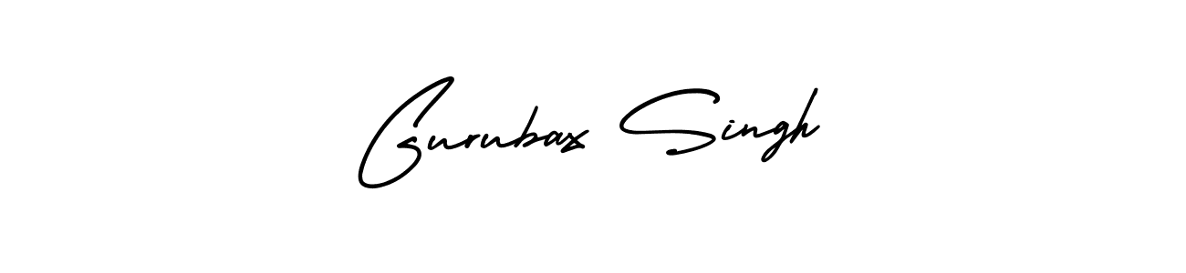 How to make Gurubax Singh name signature. Use AmerikaSignatureDemo-Regular style for creating short signs online. This is the latest handwritten sign. Gurubax Singh signature style 3 images and pictures png