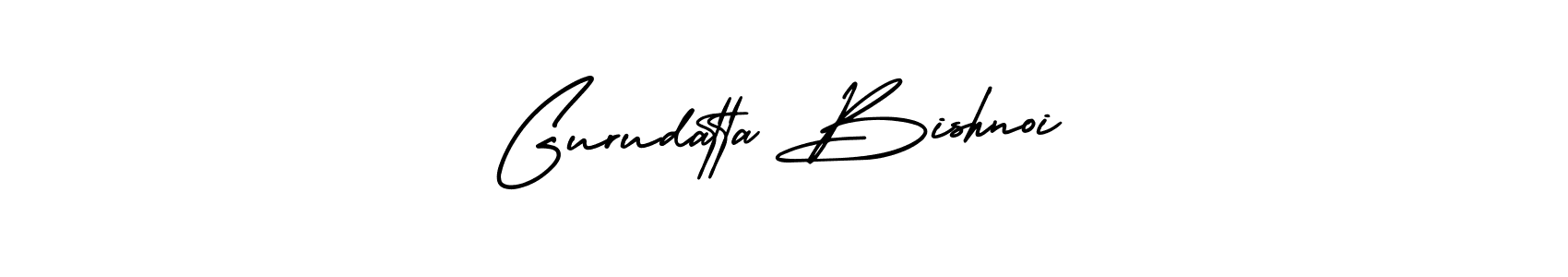 Create a beautiful signature design for name Gurudatta Bishnoi. With this signature (AmerikaSignatureDemo-Regular) fonts, you can make a handwritten signature for free. Gurudatta Bishnoi signature style 3 images and pictures png