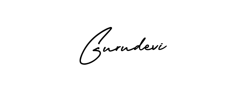 Make a beautiful signature design for name Gurudevi. With this signature (AmerikaSignatureDemo-Regular) style, you can create a handwritten signature for free. Gurudevi signature style 3 images and pictures png