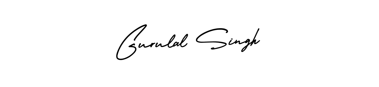 Use a signature maker to create a handwritten signature online. With this signature software, you can design (AmerikaSignatureDemo-Regular) your own signature for name Gurulal Singh. Gurulal Singh signature style 3 images and pictures png