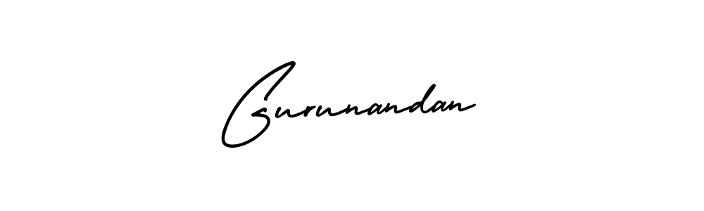 Create a beautiful signature design for name Gurunandan. With this signature (AmerikaSignatureDemo-Regular) fonts, you can make a handwritten signature for free. Gurunandan signature style 3 images and pictures png
