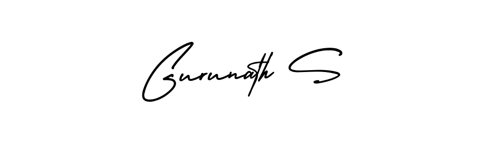 Use a signature maker to create a handwritten signature online. With this signature software, you can design (AmerikaSignatureDemo-Regular) your own signature for name Gurunath S. Gurunath S signature style 3 images and pictures png