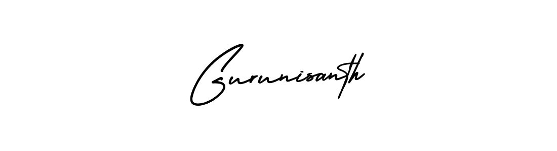 Make a beautiful signature design for name Gurunisanth. Use this online signature maker to create a handwritten signature for free. Gurunisanth signature style 3 images and pictures png