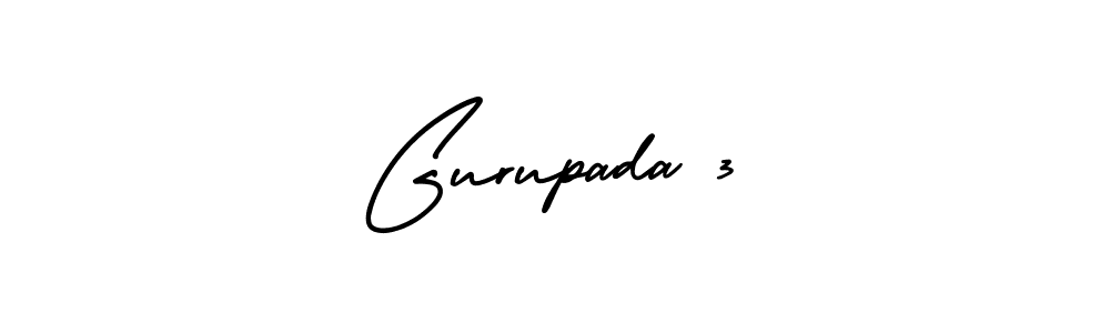 How to make Gurupada 3 name signature. Use AmerikaSignatureDemo-Regular style for creating short signs online. This is the latest handwritten sign. Gurupada 3 signature style 3 images and pictures png