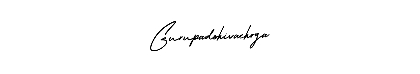 AmerikaSignatureDemo-Regular is a professional signature style that is perfect for those who want to add a touch of class to their signature. It is also a great choice for those who want to make their signature more unique. Get Gurupadshivachrya name to fancy signature for free. Gurupadshivachrya signature style 3 images and pictures png