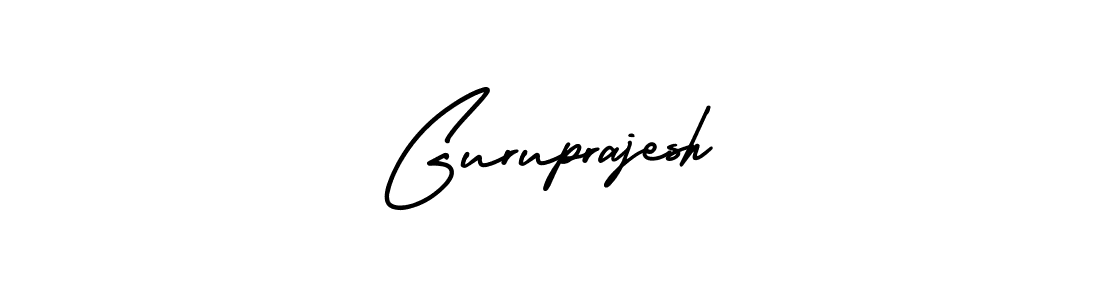It looks lik you need a new signature style for name Guruprajesh. Design unique handwritten (AmerikaSignatureDemo-Regular) signature with our free signature maker in just a few clicks. Guruprajesh signature style 3 images and pictures png