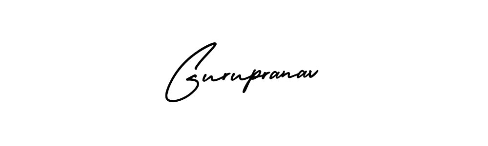 Create a beautiful signature design for name Gurupranav. With this signature (AmerikaSignatureDemo-Regular) fonts, you can make a handwritten signature for free. Gurupranav signature style 3 images and pictures png