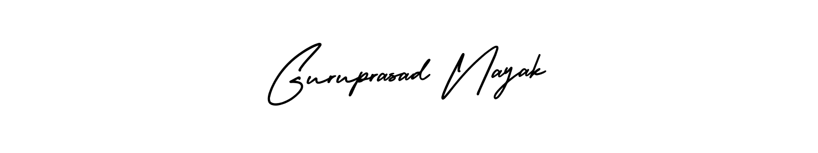 Create a beautiful signature design for name Guruprasad Nayak. With this signature (AmerikaSignatureDemo-Regular) fonts, you can make a handwritten signature for free. Guruprasad Nayak signature style 3 images and pictures png