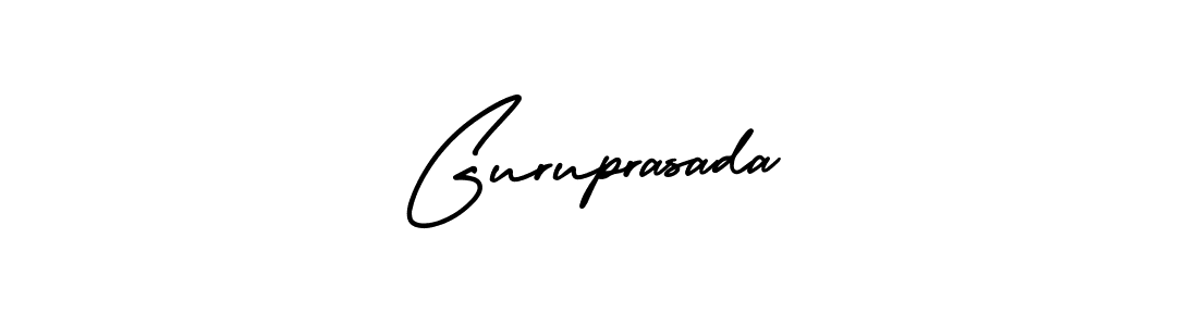 How to make Guruprasada signature? AmerikaSignatureDemo-Regular is a professional autograph style. Create handwritten signature for Guruprasada name. Guruprasada signature style 3 images and pictures png