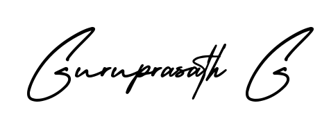Looking for the ultimate eSignature for Guruprasath G? Explore AmerikaSignatureDemo-Regular font collection and download transparent PNGs in seconds. Guruprasath G signature style 3 images and pictures png