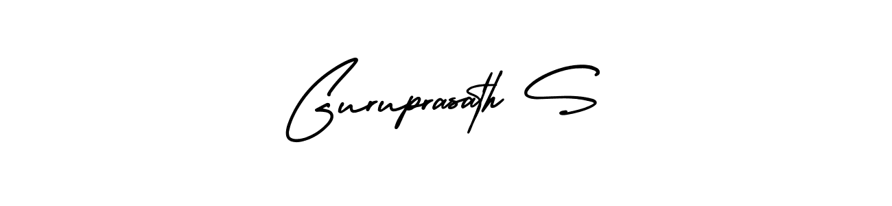 Guruprasath S stylish signature style. Best Handwritten Sign (AmerikaSignatureDemo-Regular) for my name. Handwritten Signature Collection Ideas for my name Guruprasath S. Guruprasath S signature style 3 images and pictures png