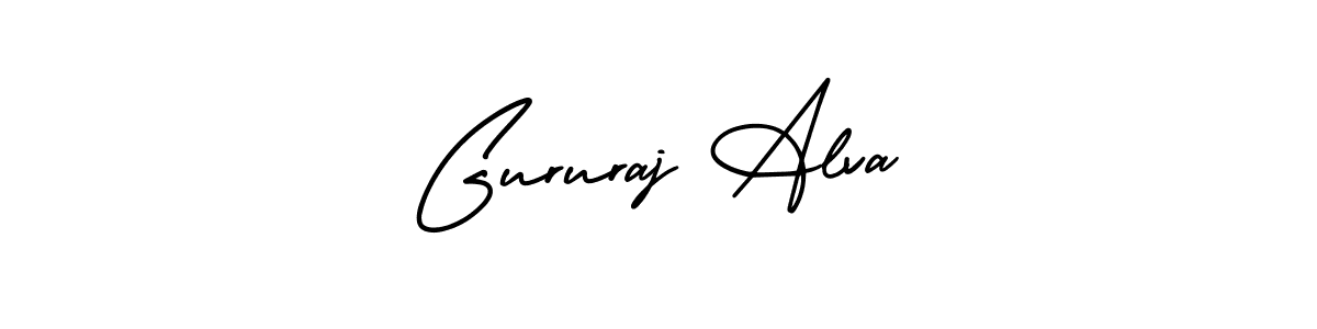 Also You can easily find your signature by using the search form. We will create Gururaj Alva name handwritten signature images for you free of cost using AmerikaSignatureDemo-Regular sign style. Gururaj Alva signature style 3 images and pictures png