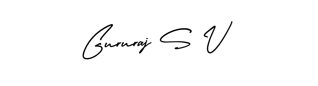 Make a short Gururaj S V signature style. Manage your documents anywhere anytime using AmerikaSignatureDemo-Regular. Create and add eSignatures, submit forms, share and send files easily. Gururaj S V signature style 3 images and pictures png