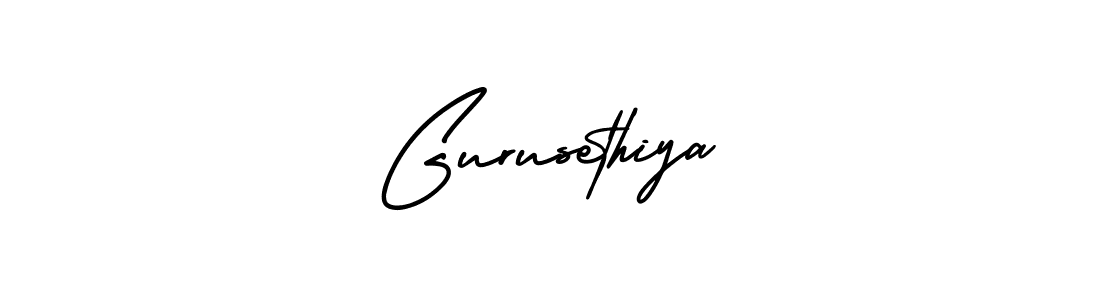 Use a signature maker to create a handwritten signature online. With this signature software, you can design (AmerikaSignatureDemo-Regular) your own signature for name Gurusethiya. Gurusethiya signature style 3 images and pictures png