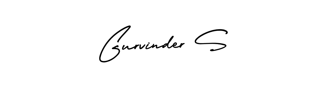 It looks lik you need a new signature style for name Gurvinder S. Design unique handwritten (AmerikaSignatureDemo-Regular) signature with our free signature maker in just a few clicks. Gurvinder S signature style 3 images and pictures png