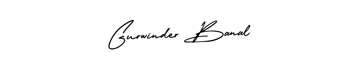 It looks lik you need a new signature style for name Gurwinder Banal. Design unique handwritten (AmerikaSignatureDemo-Regular) signature with our free signature maker in just a few clicks. Gurwinder Banal signature style 3 images and pictures png