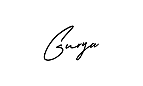Make a beautiful signature design for name Gurya. With this signature (AmerikaSignatureDemo-Regular) style, you can create a handwritten signature for free. Gurya signature style 3 images and pictures png
