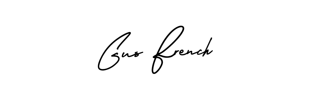 It looks lik you need a new signature style for name Gus French. Design unique handwritten (AmerikaSignatureDemo-Regular) signature with our free signature maker in just a few clicks. Gus French signature style 3 images and pictures png