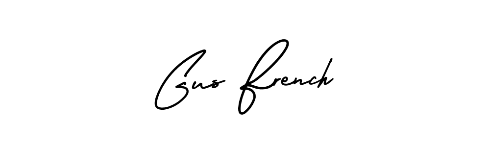 It looks lik you need a new signature style for name Gus French. Design unique handwritten (AmerikaSignatureDemo-Regular) signature with our free signature maker in just a few clicks. Gus French signature style 3 images and pictures png