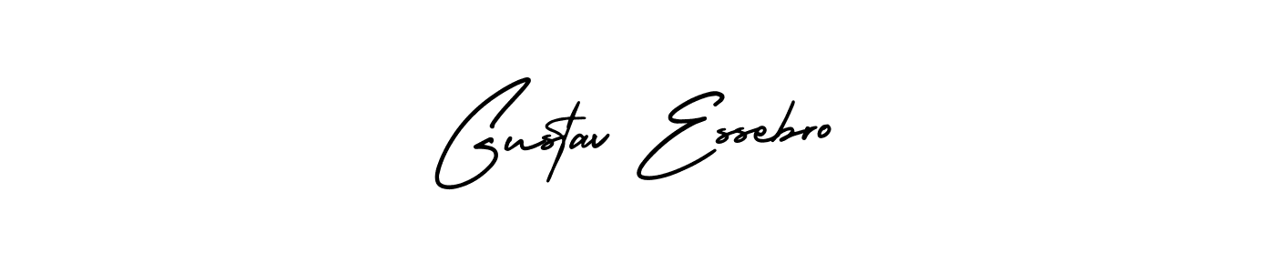 Best and Professional Signature Style for Gustav Essebro. AmerikaSignatureDemo-Regular Best Signature Style Collection. Gustav Essebro signature style 3 images and pictures png