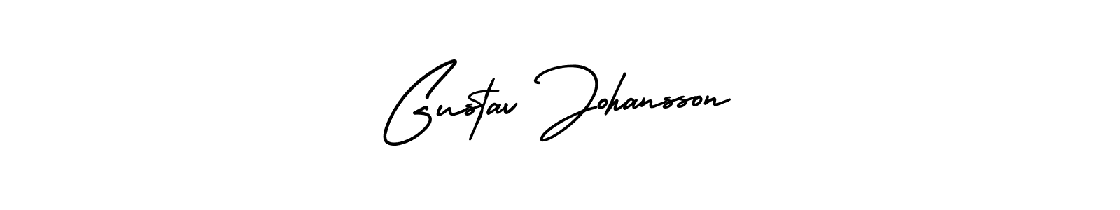 The best way (AmerikaSignatureDemo-Regular) to make a short signature is to pick only two or three words in your name. The name Gustav Johansson include a total of six letters. For converting this name. Gustav Johansson signature style 3 images and pictures png