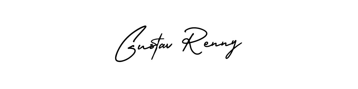 Create a beautiful signature design for name Gustav Renny. With this signature (AmerikaSignatureDemo-Regular) fonts, you can make a handwritten signature for free. Gustav Renny signature style 3 images and pictures png
