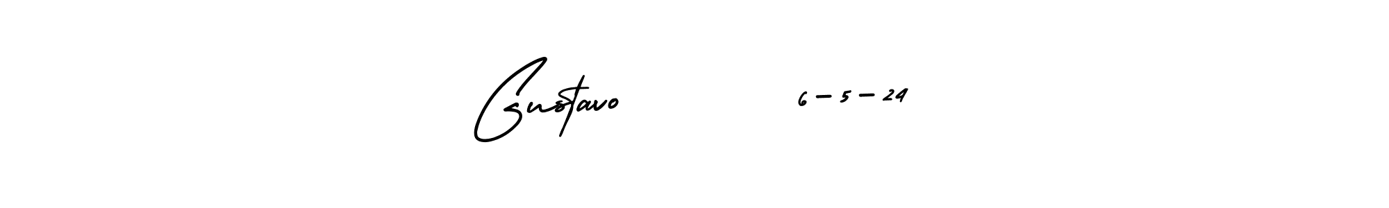 This is the best signature style for the Gustavo       6-5-24 name. Also you like these signature font (AmerikaSignatureDemo-Regular). Mix name signature. Gustavo       6-5-24 signature style 3 images and pictures png