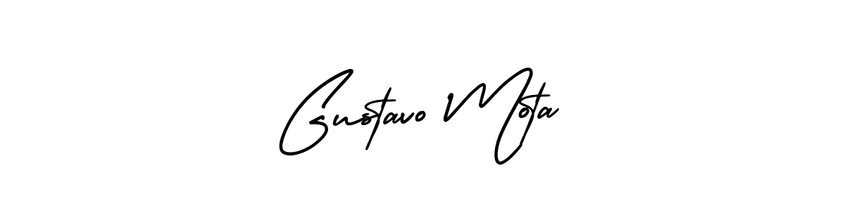 Make a beautiful signature design for name Gustavo Mota. With this signature (AmerikaSignatureDemo-Regular) style, you can create a handwritten signature for free. Gustavo Mota signature style 3 images and pictures png