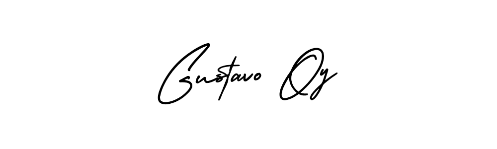Design your own signature with our free online signature maker. With this signature software, you can create a handwritten (AmerikaSignatureDemo-Regular) signature for name Gustavo Oy. Gustavo Oy signature style 3 images and pictures png