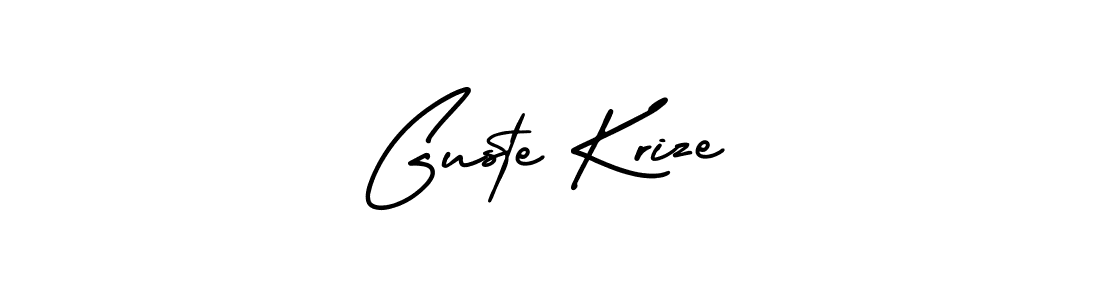 It looks lik you need a new signature style for name Guste Krize. Design unique handwritten (AmerikaSignatureDemo-Regular) signature with our free signature maker in just a few clicks. Guste Krize signature style 3 images and pictures png