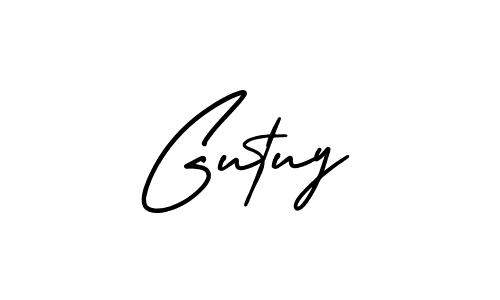 Also we have Gutuy name is the best signature style. Create professional handwritten signature collection using AmerikaSignatureDemo-Regular autograph style. Gutuy signature style 3 images and pictures png