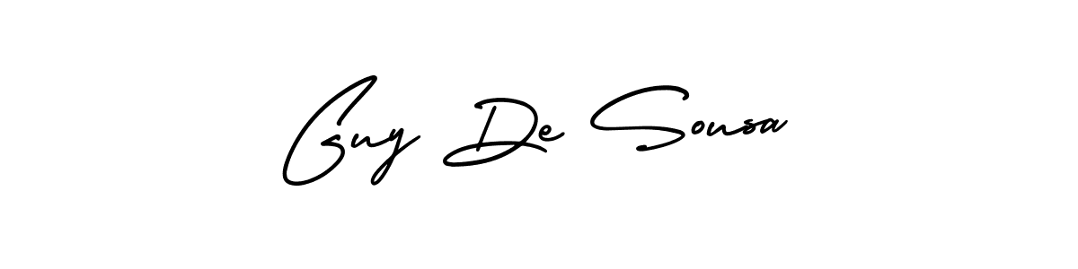 How to make Guy De Sousa name signature. Use AmerikaSignatureDemo-Regular style for creating short signs online. This is the latest handwritten sign. Guy De Sousa signature style 3 images and pictures png