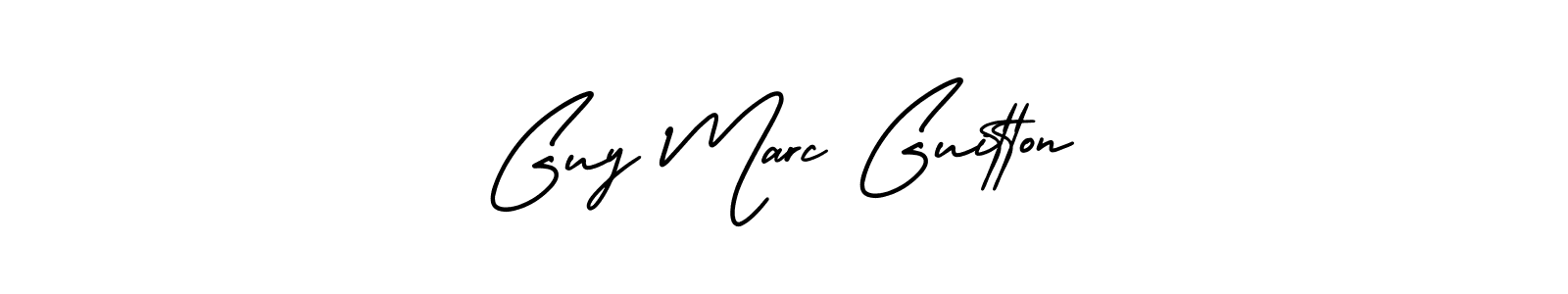 Design your own signature with our free online signature maker. With this signature software, you can create a handwritten (AmerikaSignatureDemo-Regular) signature for name Guy Marc Guitton. Guy Marc Guitton signature style 3 images and pictures png