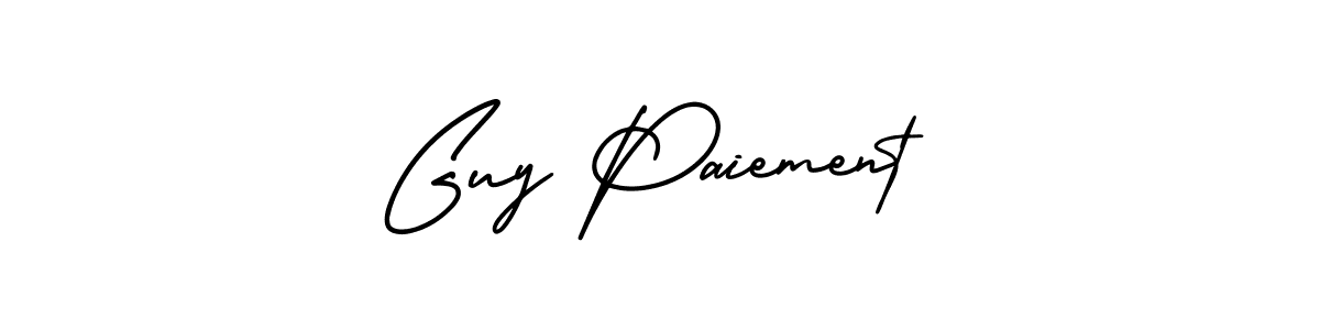 It looks lik you need a new signature style for name Guy Paiement. Design unique handwritten (AmerikaSignatureDemo-Regular) signature with our free signature maker in just a few clicks. Guy Paiement signature style 3 images and pictures png