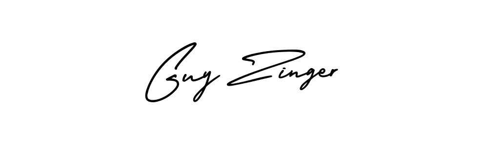 Design your own signature with our free online signature maker. With this signature software, you can create a handwritten (AmerikaSignatureDemo-Regular) signature for name Guy Zinger. Guy Zinger signature style 3 images and pictures png