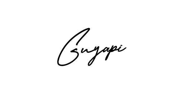 Also You can easily find your signature by using the search form. We will create Guyapi name handwritten signature images for you free of cost using AmerikaSignatureDemo-Regular sign style. Guyapi signature style 3 images and pictures png