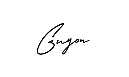 Best and Professional Signature Style for Guyon. AmerikaSignatureDemo-Regular Best Signature Style Collection. Guyon signature style 3 images and pictures png