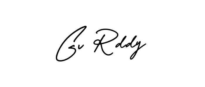 Gv Rddy stylish signature style. Best Handwritten Sign (AmerikaSignatureDemo-Regular) for my name. Handwritten Signature Collection Ideas for my name Gv Rddy. Gv Rddy signature style 3 images and pictures png