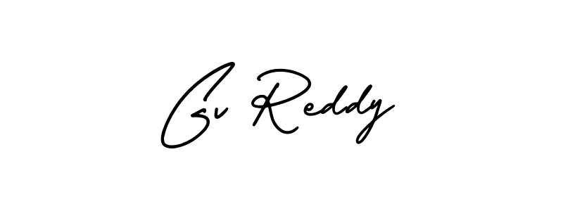 Also we have Gv Reddy name is the best signature style. Create professional handwritten signature collection using AmerikaSignatureDemo-Regular autograph style. Gv Reddy signature style 3 images and pictures png