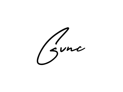 How to make Gvnc name signature. Use AmerikaSignatureDemo-Regular style for creating short signs online. This is the latest handwritten sign. Gvnc signature style 3 images and pictures png