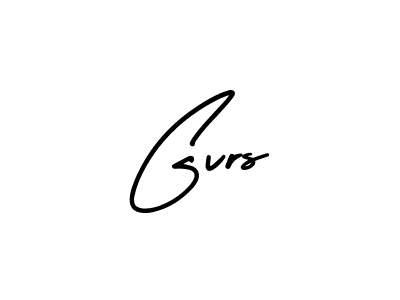 You should practise on your own different ways (AmerikaSignatureDemo-Regular) to write your name (Gvrs) in signature. don't let someone else do it for you. Gvrs signature style 3 images and pictures png
