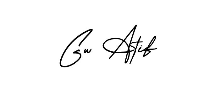 Similarly AmerikaSignatureDemo-Regular is the best handwritten signature design. Signature creator online .You can use it as an online autograph creator for name Gw Atif. Gw Atif signature style 3 images and pictures png