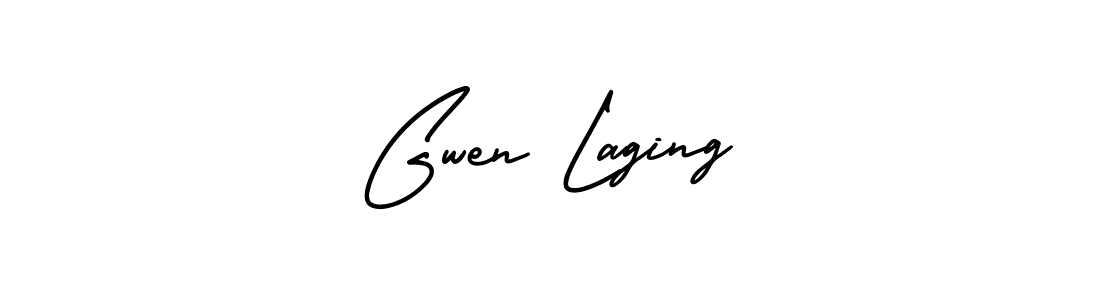 Similarly AmerikaSignatureDemo-Regular is the best handwritten signature design. Signature creator online .You can use it as an online autograph creator for name Gwen Laging. Gwen Laging signature style 3 images and pictures png