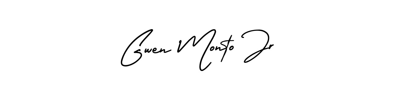 Best and Professional Signature Style for Gwen Monto Jr. AmerikaSignatureDemo-Regular Best Signature Style Collection. Gwen Monto Jr signature style 3 images and pictures png