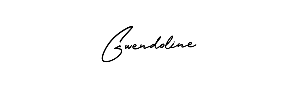 Best and Professional Signature Style for Gwendoline. AmerikaSignatureDemo-Regular Best Signature Style Collection. Gwendoline signature style 3 images and pictures png