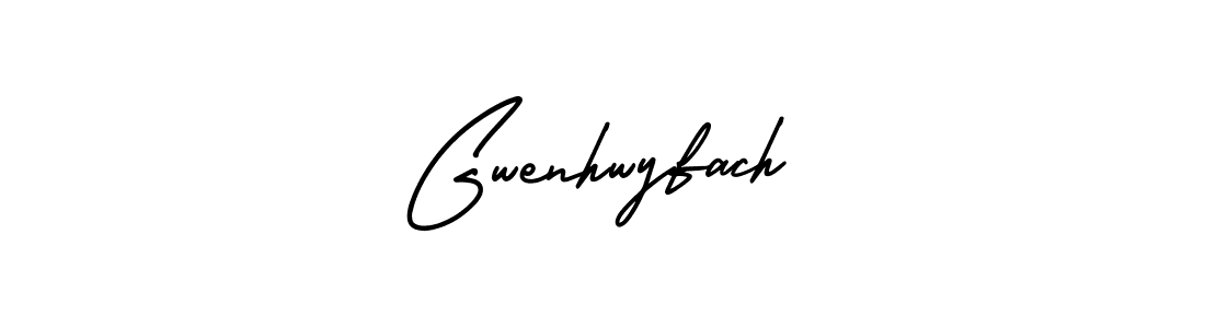 It looks lik you need a new signature style for name Gwenhwyfach. Design unique handwritten (AmerikaSignatureDemo-Regular) signature with our free signature maker in just a few clicks. Gwenhwyfach signature style 3 images and pictures png