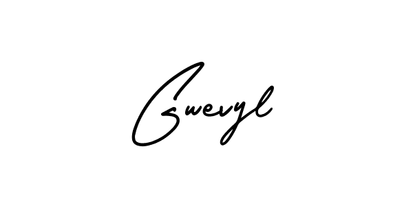 Also we have Gwevyl name is the best signature style. Create professional handwritten signature collection using AmerikaSignatureDemo-Regular autograph style. Gwevyl signature style 3 images and pictures png