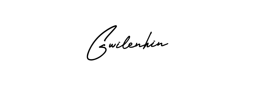 Create a beautiful signature design for name Gwilenhin. With this signature (AmerikaSignatureDemo-Regular) fonts, you can make a handwritten signature for free. Gwilenhin signature style 3 images and pictures png